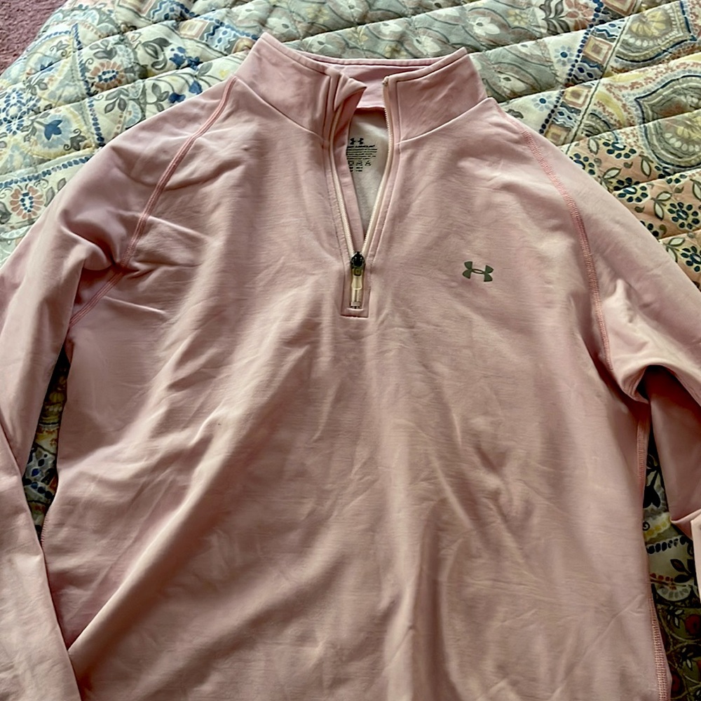 Womenswear • Long Sleeve Under Armoir Athleisurr ZipUp •pink• Size XL